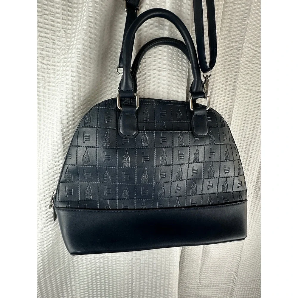 London fog Kate dome satchel‎ Navy Blue